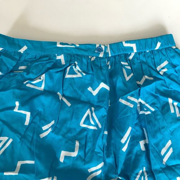 Alfred Dunner 1980s Abstract Funky Swirl Peasant Skirt Teal Blue 18 EUC Vintage - Picture 6 of 8